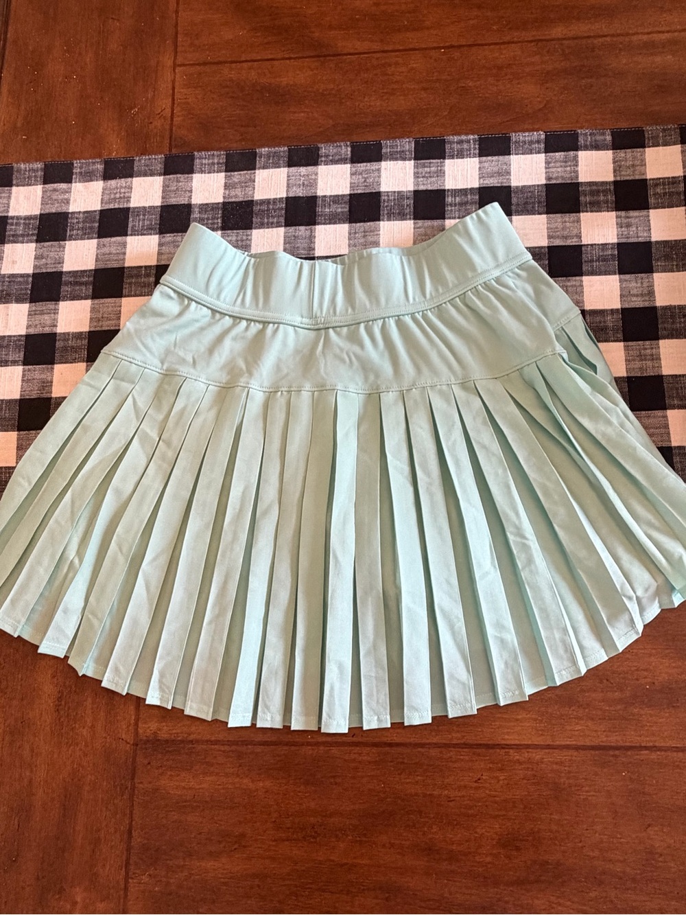 Pleated Mint Green Women's Skirt